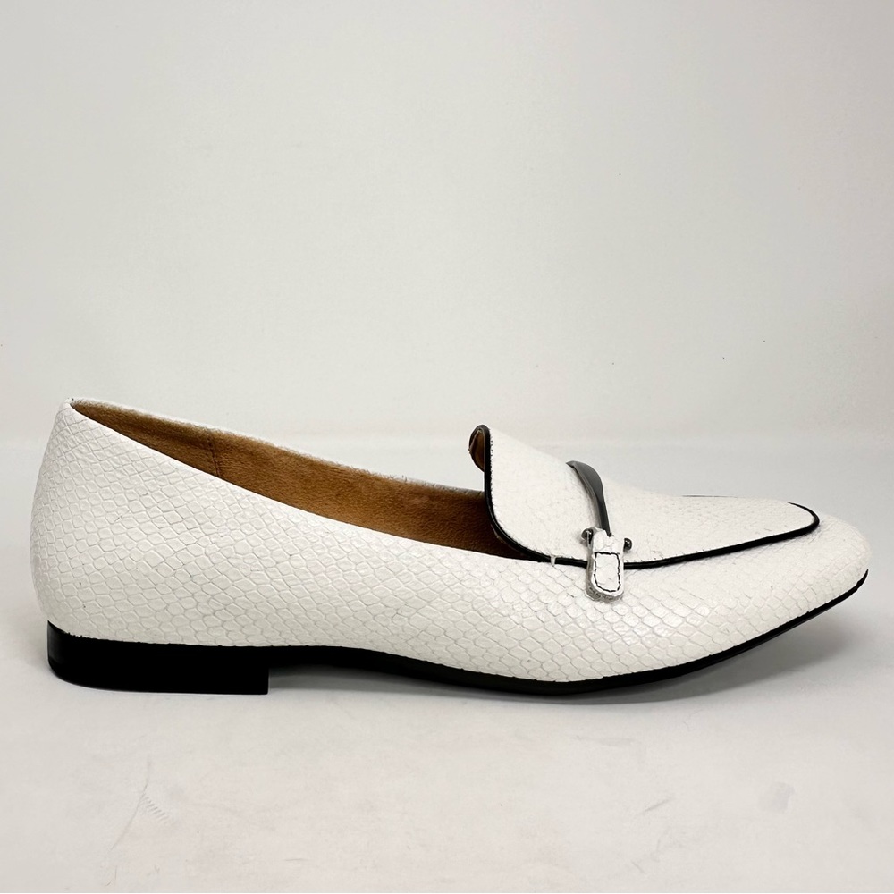 Naturalizer Womens EMILINE Leather Loafers White Snake - Picture 6 of 15